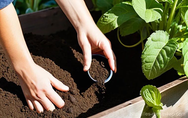 토양 건강을 위한 생물학적 개선제 사용법 - **Prompt:** A vibrant, healthy tomato plant in a garden setting, demonstrably thriving after the app...