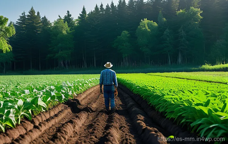 토양 건강 증진을 위한 연구 동향 - **"A vibrant, thriving agricultural field showcasing the essence of regenerative farming practices. ...